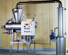 Pilot vacuum candying plant